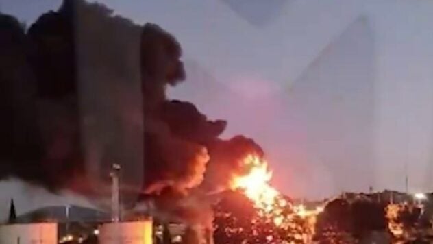 En Sochi, un incendio a gran escala: arde un tanque con combustible diesel