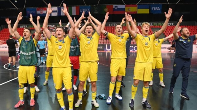 La selección de fútbol sala de Ucrania alcanzó las semifinales de la Eurocopa Junior