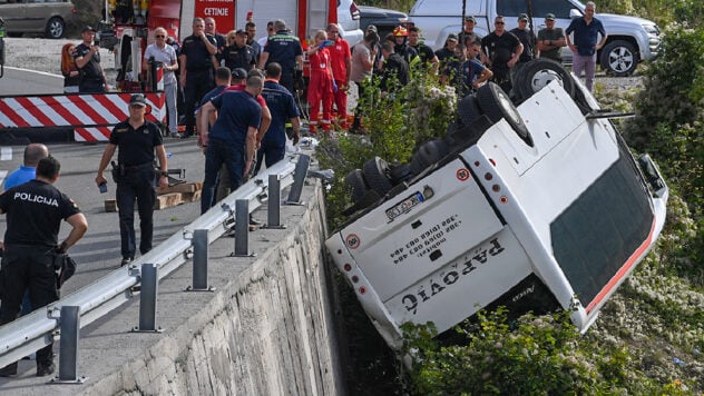 En Montenegro, cerca de Budva, un autobús con turistas cayó a una zanja: el ucraniano herido tenía un miembro amputado