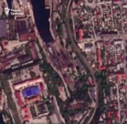 Imágenes satelitales del ucraniano Se ha difundido el ataque de las Fuerzas Armadas contra un submarino y un barco rusos en Sebastopol