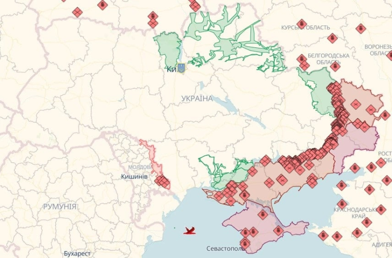 Mapa de operaciones de combate al 25.09.2023: situación en el frente