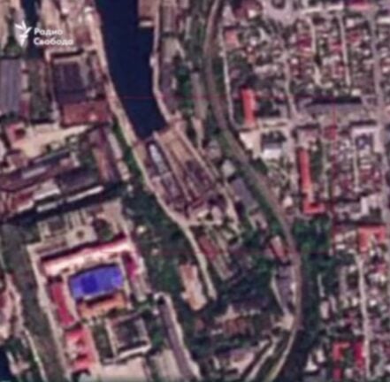 Se han publicado imágenes de satélite del ataque de las Fuerzas Armadas de Ucrania contra un submarino y un barco rusos en Sebastopol