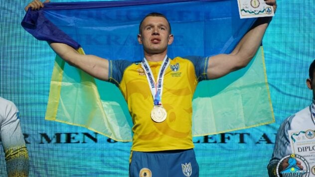 El ucraniano Oleg Zhokh se convirtió en campeón mundial de lucha de brazos por décima vez