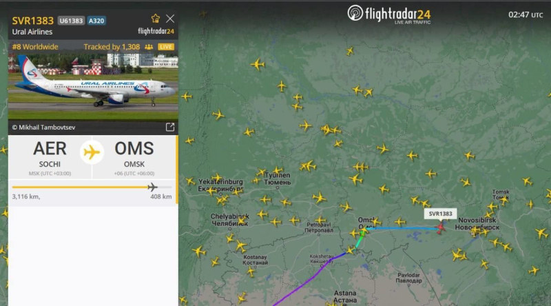 El avión de Ural Airlines realizó un aterrizaje de emergencia en medio de un campo: qué pasó, fotos, videos