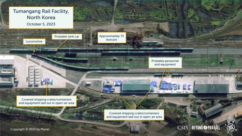 Después del encuentro de dos dictadores. El satélite registra un fuerte aumento del tráfico ferroviario entre la RPDC y la Federación de Rusia 