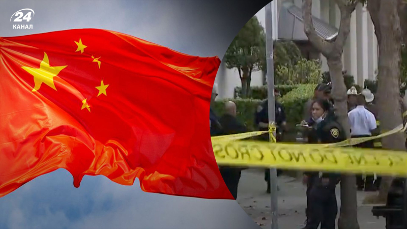 En San Francisco hay Fue un accidente grave: un coche se estrelló contra el consulado chino
