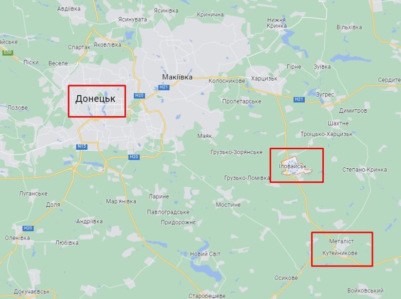 Una alta columna de fuego: un gas Un oleoducto arde cerca de Donetsk 