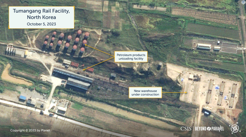 Between Los volúmenes de carga de la Federación Rusa y Corea del Norte aumentaron considerablemente después de la visita de Kim Jong-un a Rusia