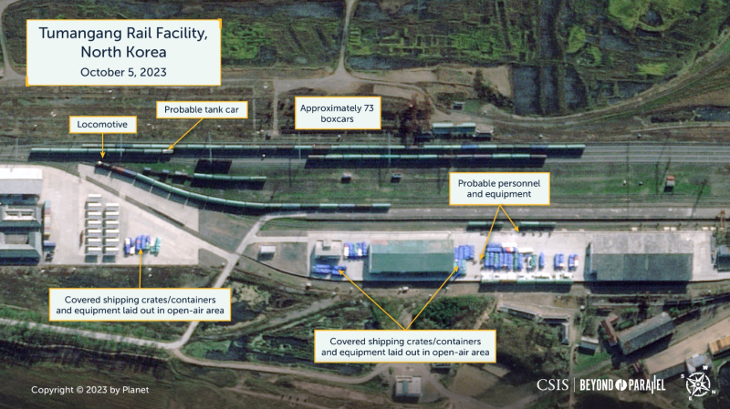 Los volúmenes de transporte de carga han aumentado considerablemente entre la Federación de Rusia y la RPDC tras la visita de Kim Jong-un a Rusia 