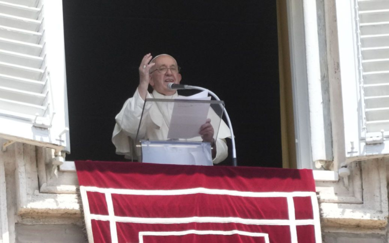 El Papa llamó a todos a orar por la paz en Israel y Palestina