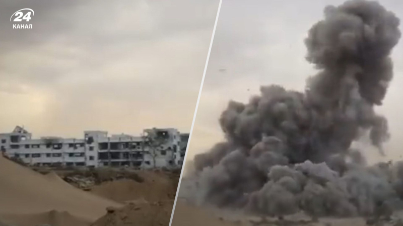 El ejército israelí demolió el edificio del parlamento de Hamás en Gaza y lo mostró en vídeo