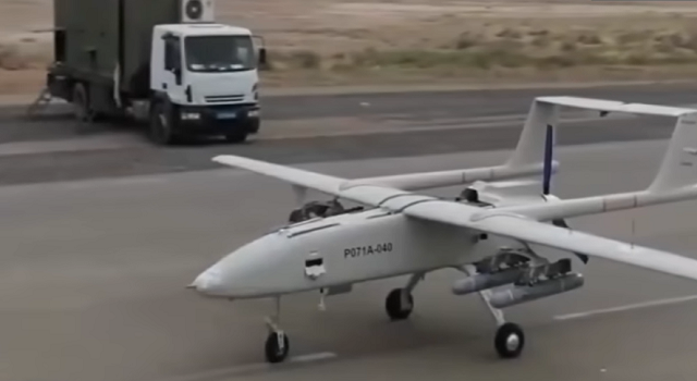 El dron enemigo de reconocimiento y ataque Mohajer-6 derribado sobre el Mar Negro