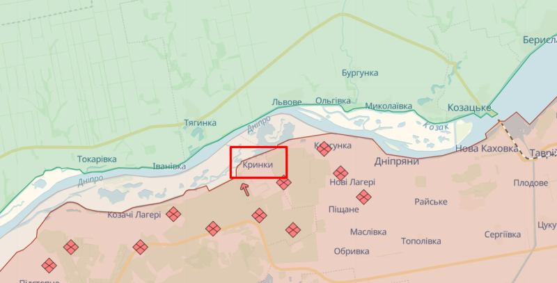 Las líneas de apoyo terrestre rusas en la margen izquierda de la región de Kherson están sufriendo del bombardeo ucraniano