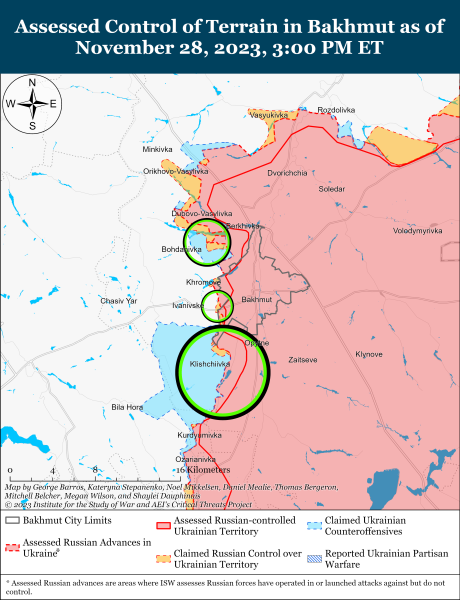 Mapa de operaciones militares al 29 de noviembre de 2023: situación en el frente