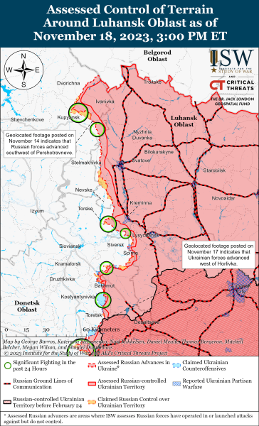 Mapa de operaciones militares el 19 de noviembre de 2023: la situación en el frente