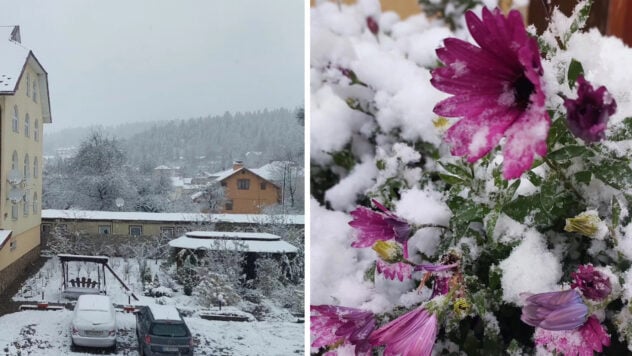 El oeste de Ucrania estaba cubierto de nieve: en algunas zonas equipos especiales salieron a las calles