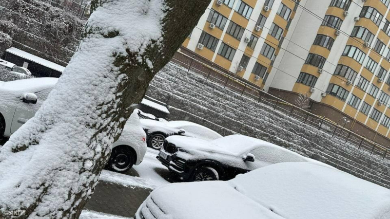 Está nevando en Kiev: casi medio millar piezas de equipo están trabajando en las carreteras