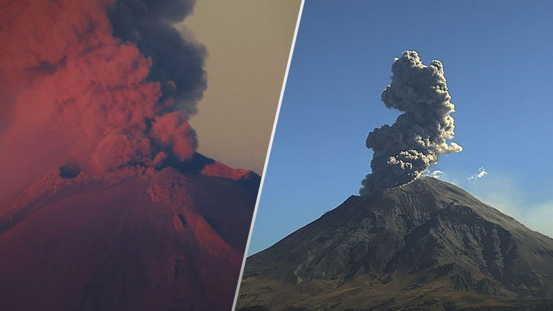 Volcán peligroso: un terrible erupción captada en video