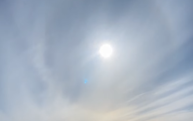 Polar Los exploradores mostraron un fenómeno inusual alrededor del Sol en el vídeo 