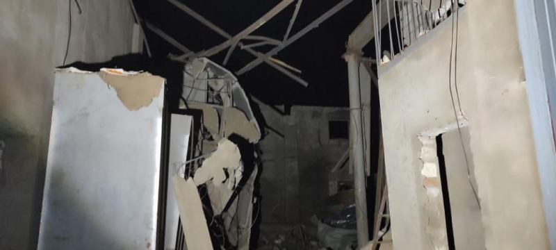 Ataque nocturno con drones: escombros de Shahed dañados en almacenes, equipos y casas de la región de Nikolaev