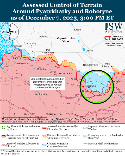 Mapa de operaciones militares al 8 de diciembre de 2023: situación en el frente