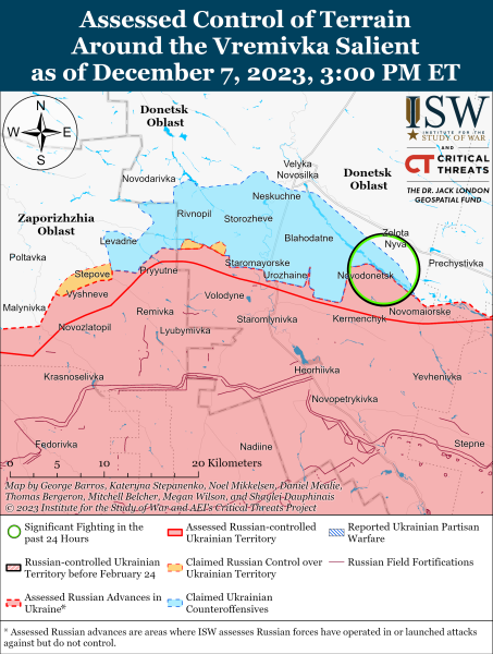 Mapa de operaciones militares al 8 de diciembre de 2023: situación en el frente