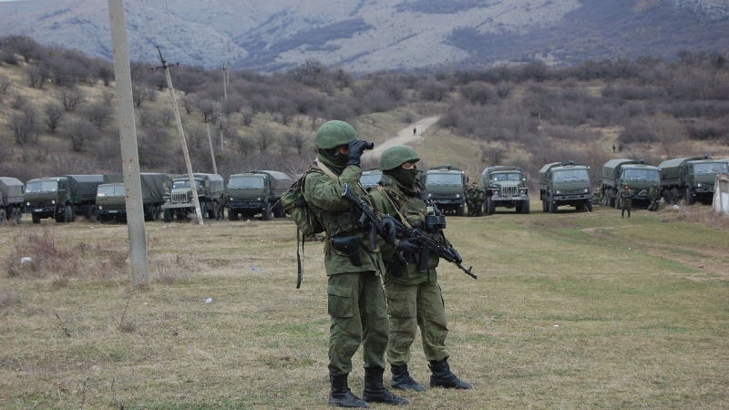 Los partisanos descubrieron el cuartel general de una de las unidades de las Fuerzas Armadas rusas en Eupatoria