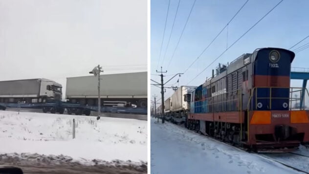 Ukrzaliznytsia mostró el transporte del primer lote de camiones bloqueados en la frontera con Polonia