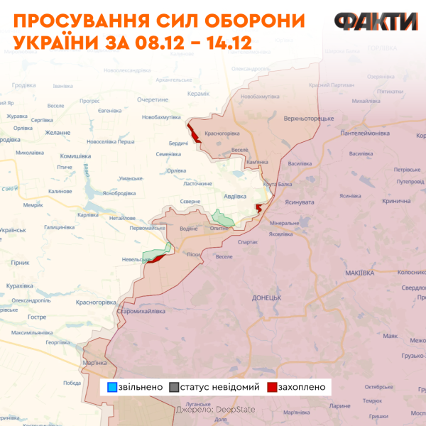 Contraataques de las Fuerzas Armadas de Ucrania cerca de Avdeevka y falsificaciones rusas sobre la captura de Marinka: lo que sucedió en el frente en una semana