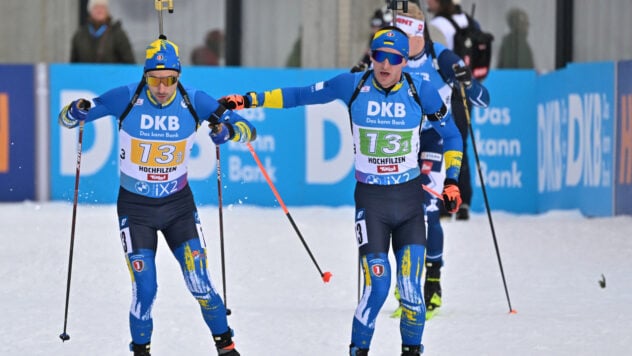 Ucrania terminó quinta en el relevo masculino en la Copa del Mundo de Biatlón