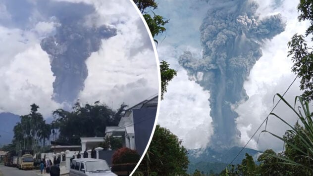 En Indonesia, un volcán emitió una columna de humo a lo largo de 3 km: hay muertos y heridos 