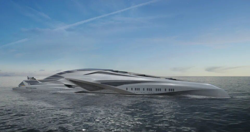 El primer gigayate del mundo: lo que sorprenderá al barco futurista más grande y su foto