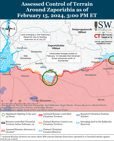 Mapa de operaciones militares el 16 de febrero de 2024: la situación en el frente