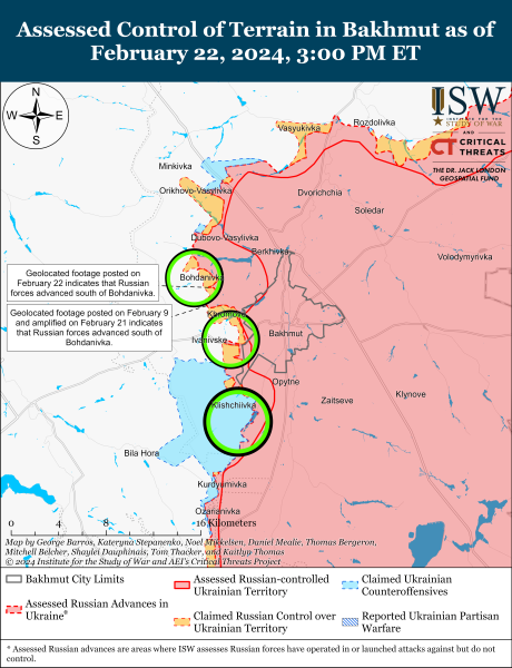 Mapa de operaciones militares al 23 de febrero de 2024: situación en el frente