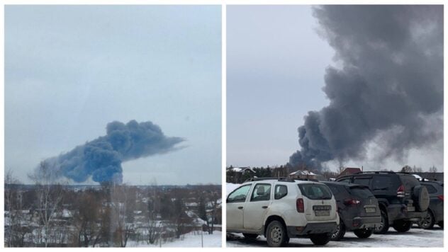 Humo visible a kilómetros: un incendio a gran escala en un almacén de plástico cerca de Moscú