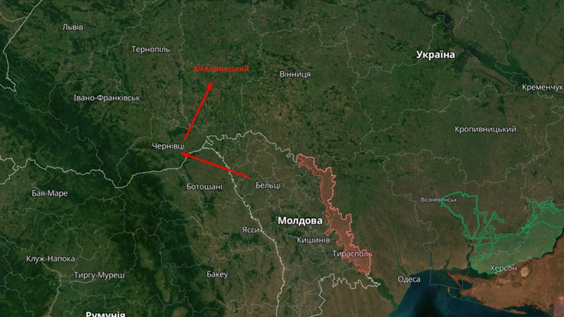 Explosiones en la región de Khmelnitsky el 26 de febrero: se registró movimiento de drones