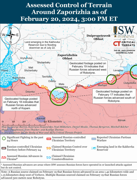 Mapa de operaciones militares para el 21 de febrero de 2024: la situación en el frente