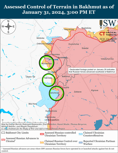 Mapa de operaciones militares al 1 de febrero de 2024: situación en el frente