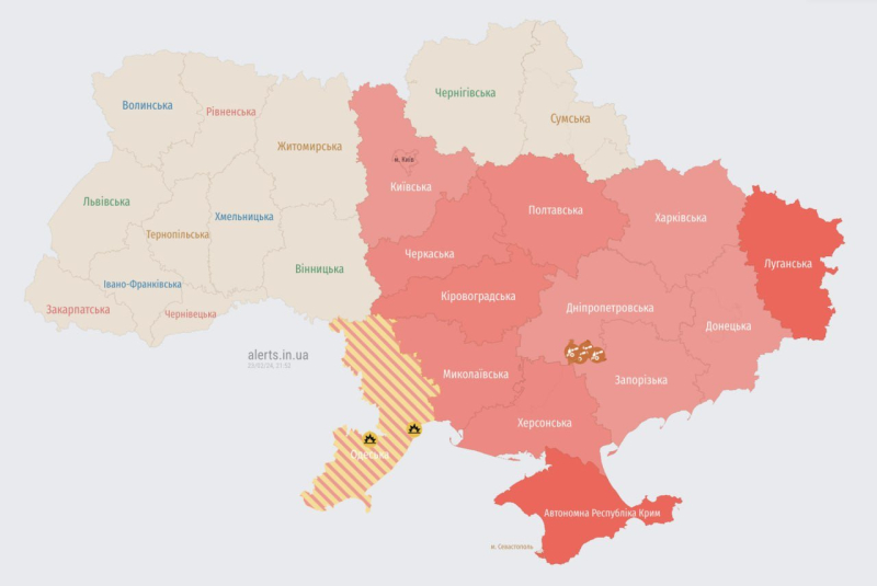  Explosiones en Odessa: Rusia ha lanzado un grupo de Shaheds