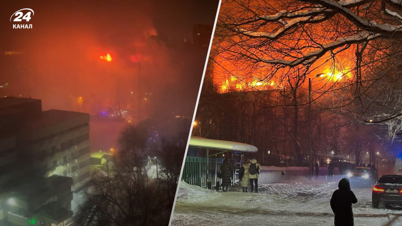 Intentaron poner Apagar el incendio con aviones: se produjo un potente incendio en Moscú