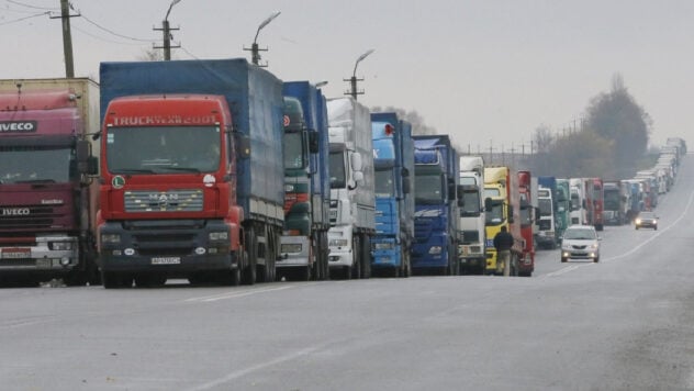 La situación en la frontera con Polonia el 29 de febrero: unos 2.200 camiones en cola