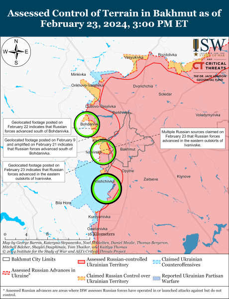 Mapa de operaciones militares el 24 de febrero de 2024: la situación en el frente