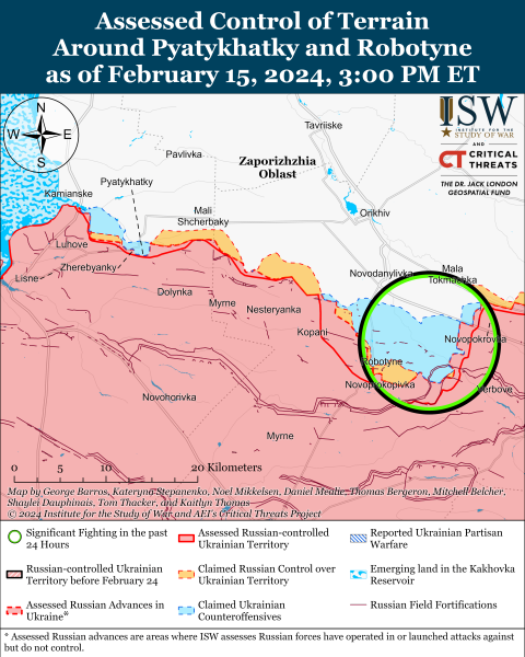 Mapa de operaciones militares al 16 de febrero de 2024: situación en el frente 