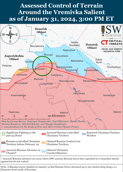 Mapa de operaciones militares al 1 de febrero de 2024: situación en el frente