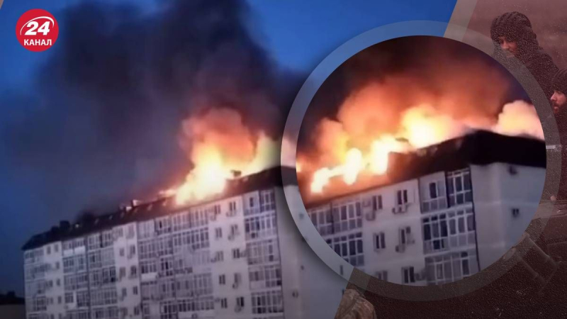 Ardiendo intensamente: en Se produjo un incendio a gran escala en la Anapa rusa