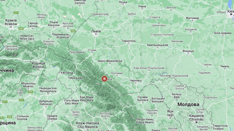 Se registró un terremoto cerca de Bukovel