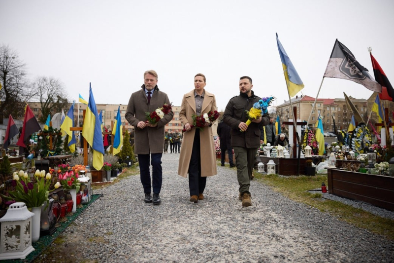 Zelensky y el primer ministro danés Frederiksen llegaron a Lviv: lo que se sabe