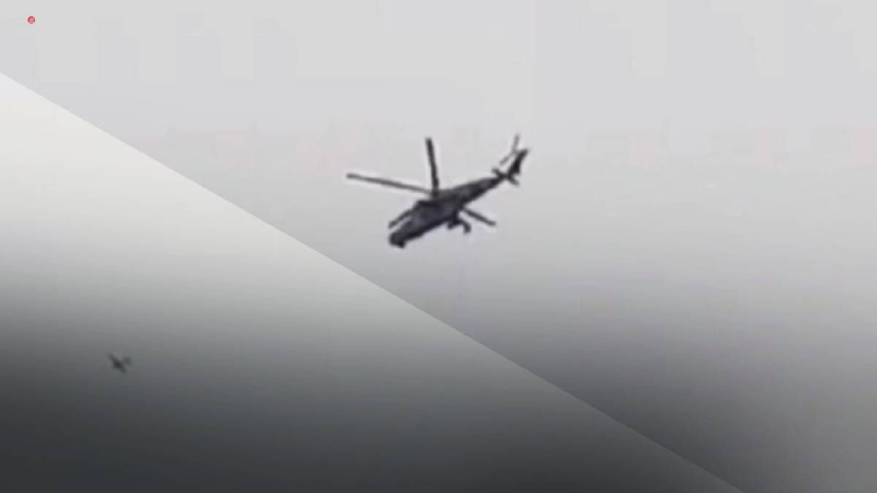 En Rusia, los ocupantes organizaron una “carrera de persecución” en un helicóptero para un dron desconocido