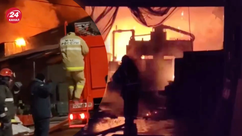 Una gran escala Estalló el incendio de Izhevsk: decenas de bomberos intentan sofocar las llamas