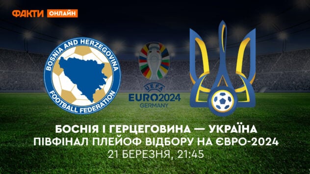 Bosnia y Herzegovina – Ucrania: retransmisión online del partido de semifinales de la clasificación para los playoffs para la Eurocopa 2024
